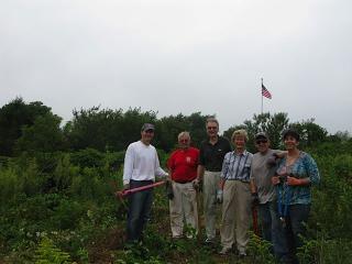 Group of Volunteers Outside