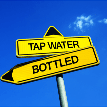 Image showing Tap and Bottled street signs